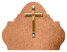 DARAY L 510 CP SH CP Copper Single Cross Shimmer Copper Background